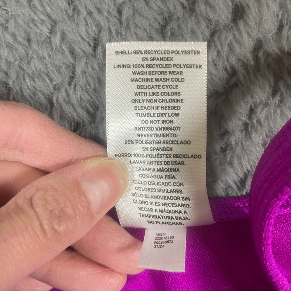 NWT Art Class Girls One Piece Bathing Suit Size XL (14) Pink Cut Outs - Picture 6 of 7